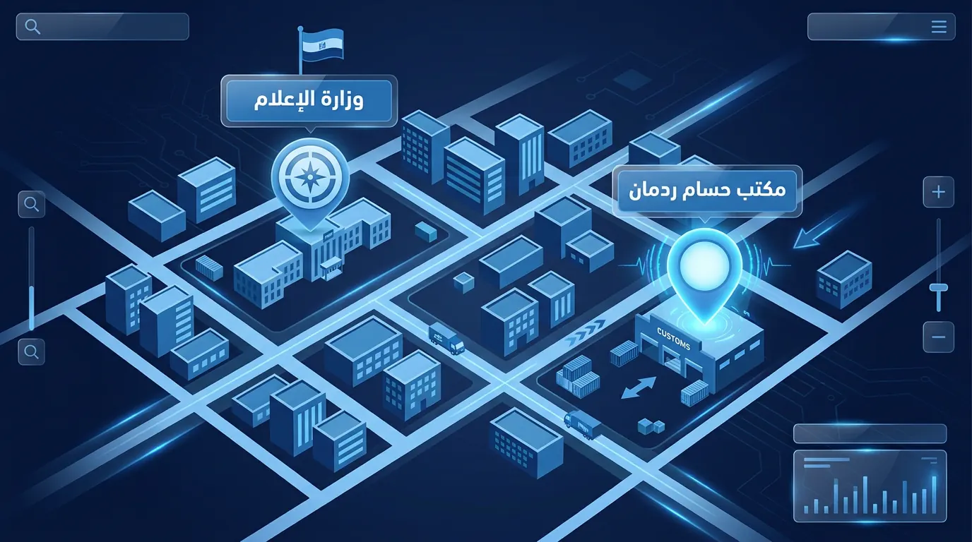 رسم توضيحي لروابط التجارة العالمية